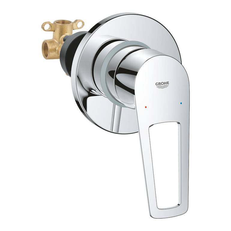 خلاط دش مخفي (مدفون) خط واحد - كروم جروهي GROHE باو لوب 