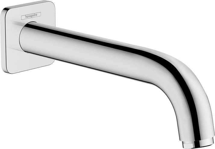 مصب بانيو جداري هانز جروهي فيرنيس شيب كروم 20.4 سم | hansgrohe Vernis Shape Bath Spout 71460000