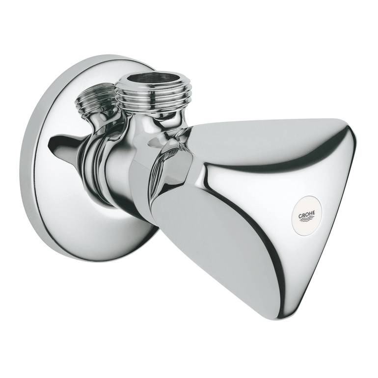 محبس زاوية جروهي GROHE مسكة كبيرة مثلث مقاس 1/2 بوصة - كروم 