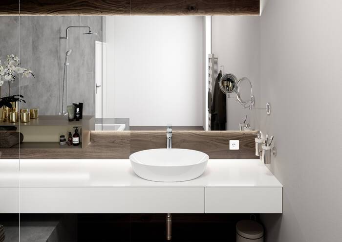 خلاط مغسلة هانز جروهي فيرنيس بليند 190 كروم للمغاسل العالية | hansgrohe Vernis Blend 190 71581000