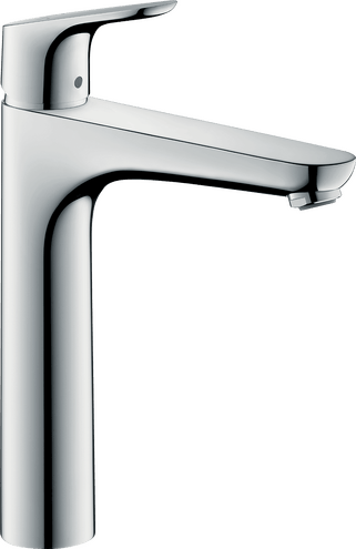 خلاط مغسلة هانز جروهي فوكس 190 كروم للمغاسل العالية | hansgrohe Focus 190 Basin Mixer 31608000