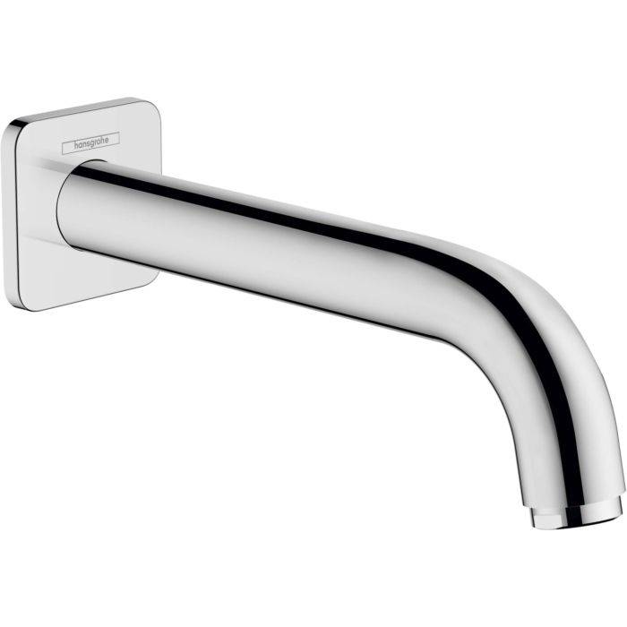 مصب بانيو جداري هانز جروهي فيرنيس شيب كروم 20.4 سم | hansgrohe Vernis Shape Bath Spout 71460000