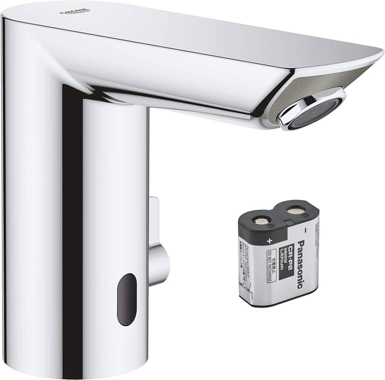 خلاط مغسلة جروهي GROHE ليزر (سنسور) يعمل بالبطارية - كروم 