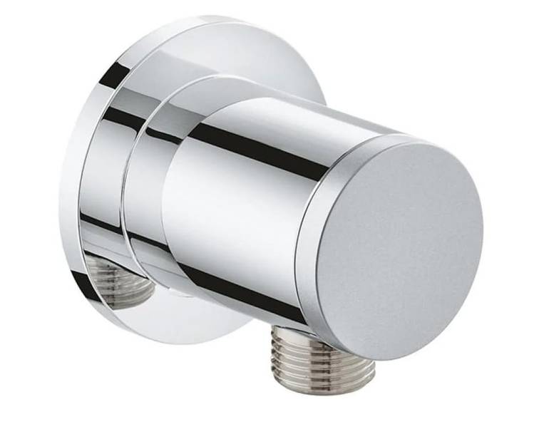 كوع مخرج مياه جداري دائري 1/2 إنش - كروم جروهي GROHE