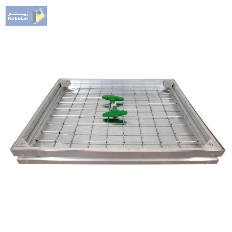 غطاء تفتيش ألمنيوم ريبتال (REPTAL) 130×130 سم | حمولة 5 طن | ضمان 10 سنوات