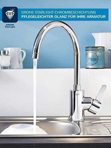 خلاط مجلى جروهي GROHE Eurosmart Cosmopolitan أصلي - فوهة مرتفعة C كروم