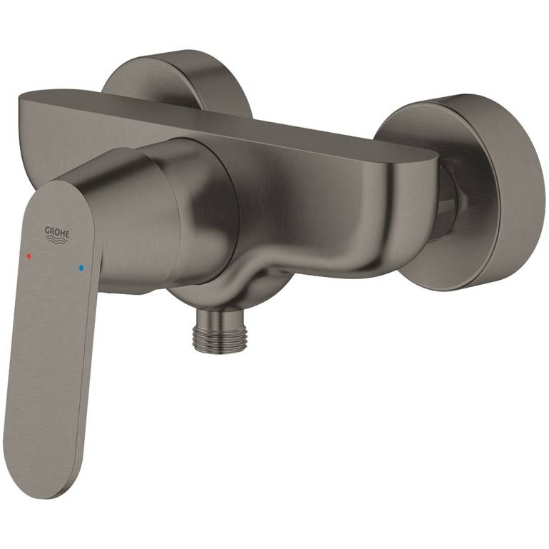 طقم خلاطات جروهي GROHE Graphite متكامل 3 قطع (مغسلة + بانيو + شاور) - رمادي مطفي