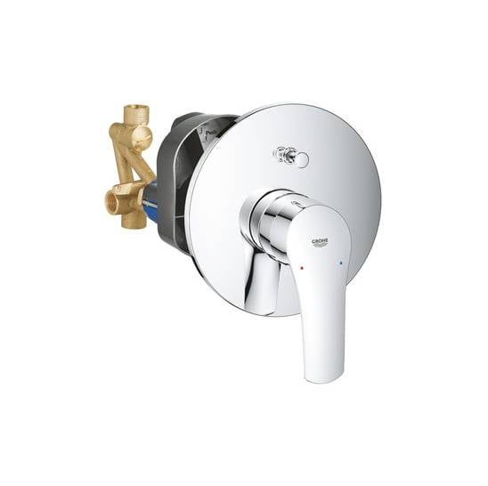 خلاط دش مخفي (مدفون) خطين كامل - كروم جروهي GROHE يوروسمارت