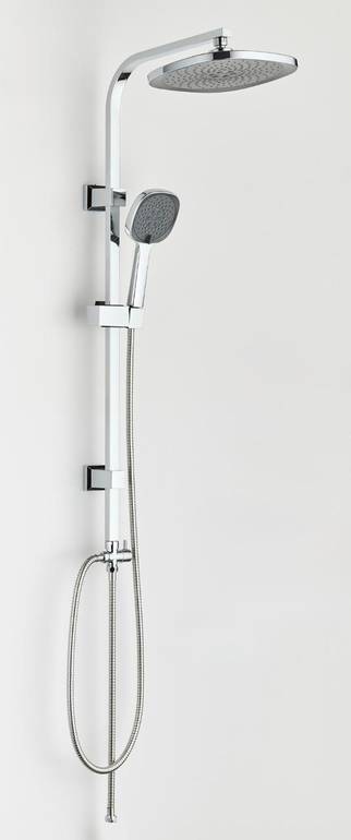 مسطرة دش دبل كروم مربع ستانلس ستيل (Stainless Steel) - موديل 902C