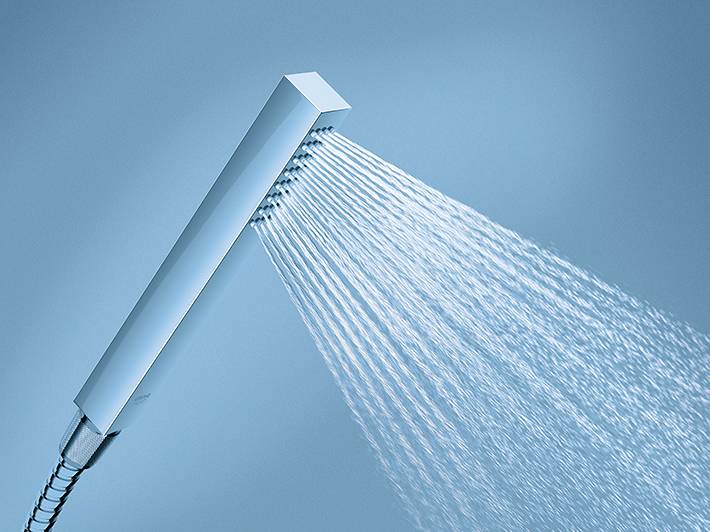 طقم سماعة دش جروهي GROHE Euphoria Cube مع لي وحامل جداري - كروم