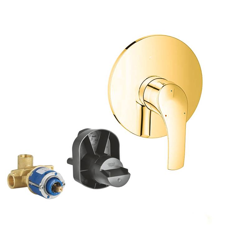 وجه خلاط مخفي خط واحد ذهبي Single Lever Bath Mixer lima 1w