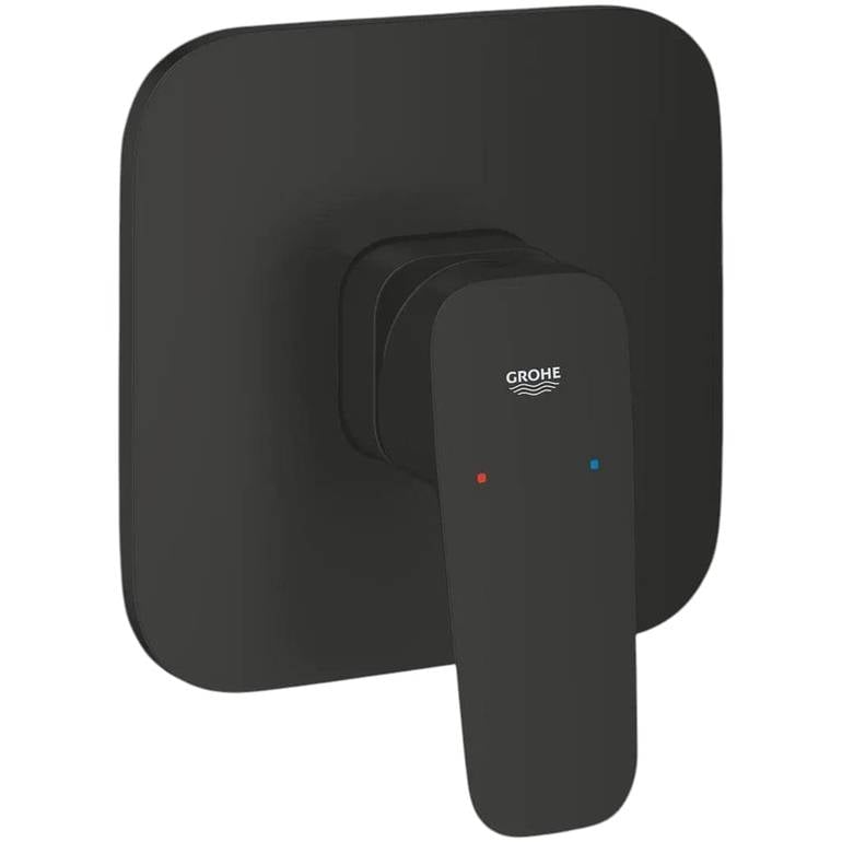 وجه خلاط شاور جروهي GROHE Cubeo مخفي مخرج واحد - أسود مطفي