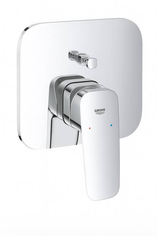 وجه خلاط بانيو جروهي GROHE Cubeo مخفي بمحول - كروم