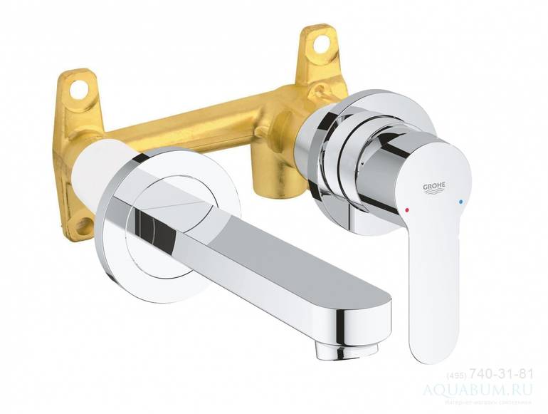 خلاط مغسلة جروهي GROHE BauEdge مخفي جداري  - كروم