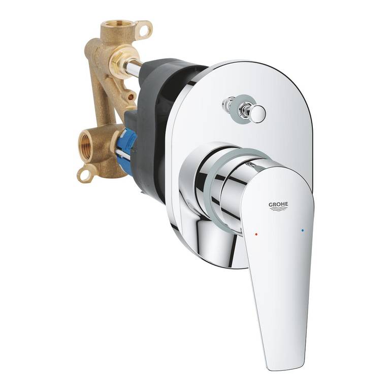 خلاط دش مخفي (مدفون) خطين كامل - كروم جروهي GROHE باو إيدج
