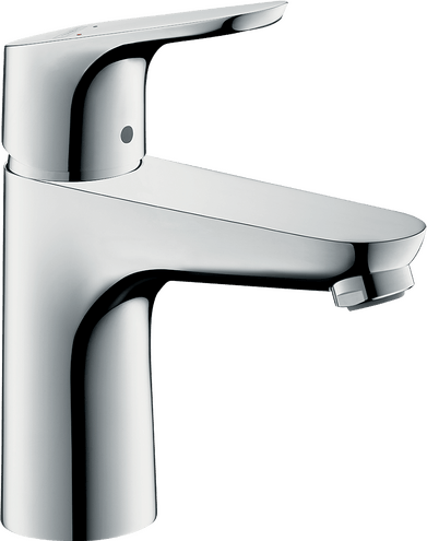 خلاط مغسلة هانز جروهي فوكس 100 كروم مع طقم صرف | hansgrohe Focus 100 Basin Mixer 31607009