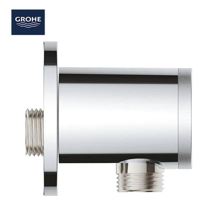 كوع مخرج مياه جداري دائري 1/2 إنش - كروم جروهي GROHE