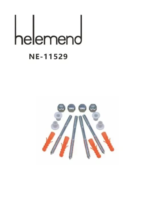 طقم مسمار تثبيت كرسي حمام هلمند (Helemend) - جودة عالية مقاوم للصدأ