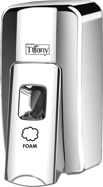 موزع صابون رغوة (فوم) تيفاني Tiffany يدوي - كروم لامع 600 مل