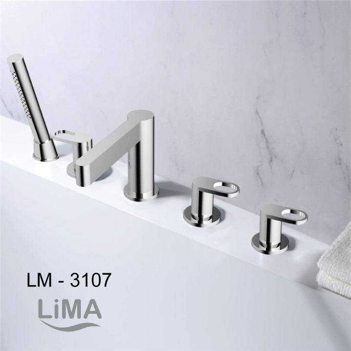 خلاط جاكوزي كروم  5 فتحات ليما LIMA