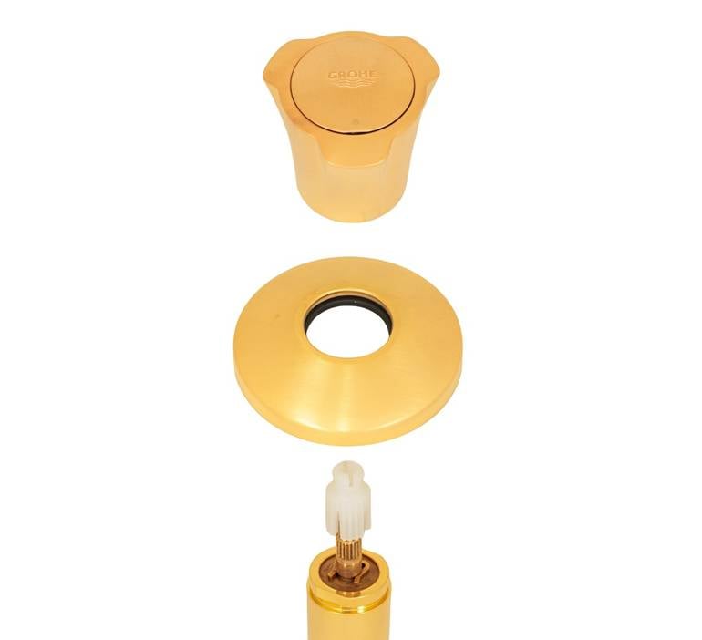 مسكة محبس دفن جروهي ذهبي مطفي – GROHE Concealed Valve Handle Matte Gold 19854MG