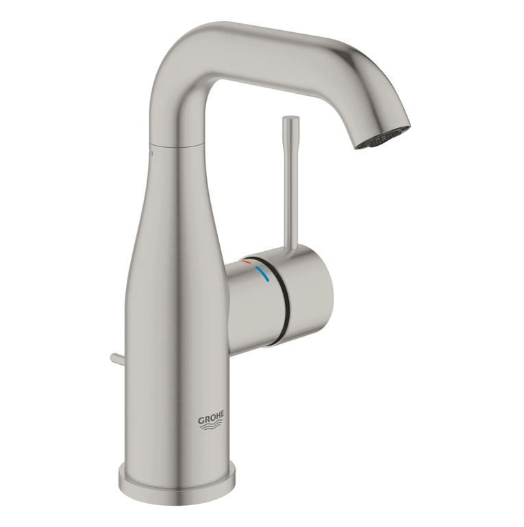 خلاط مغسلة جروهي إيسنس M استيل سوبر – GROHE Essence Basin Mixer M-Size