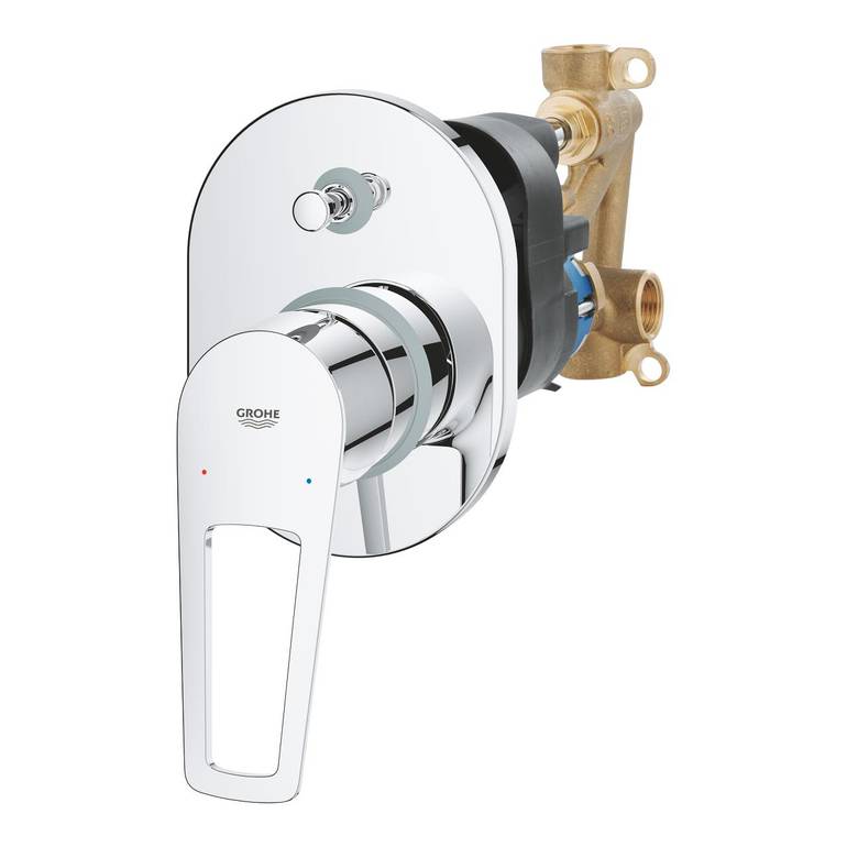 خلاط دش مخفي (مدفون) خطين - كروم جروهي GROHE باو لوب 