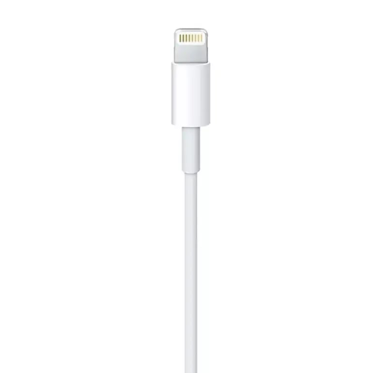 ابل كيبل لايتنينج USB أصلي جلد 1 متر أبيض