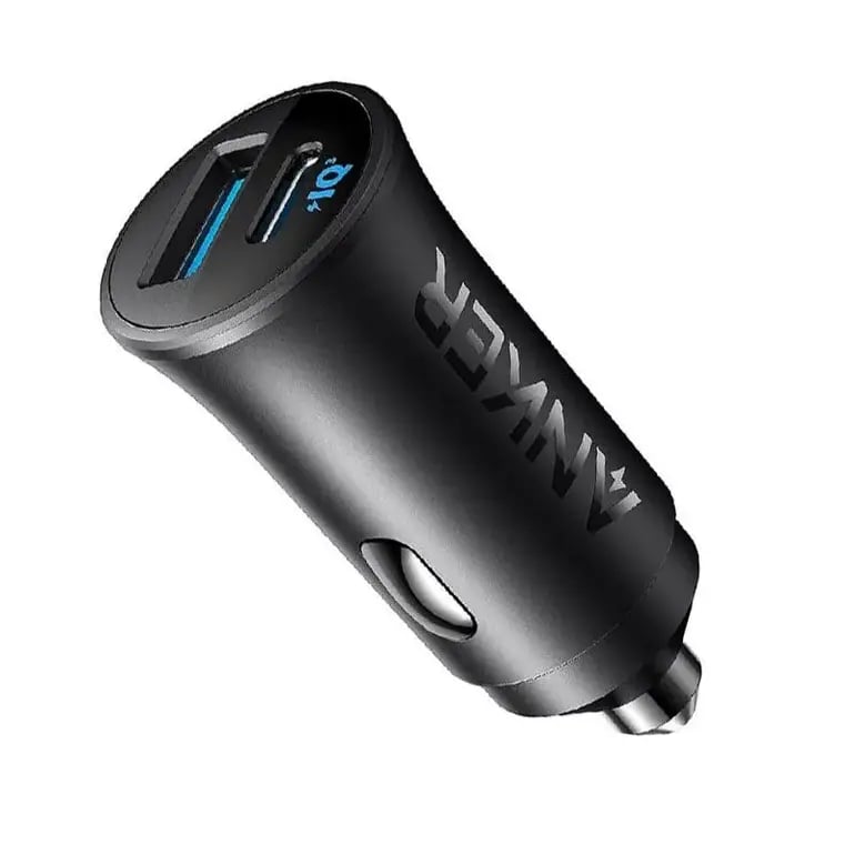 شاحن سيارة انكر 30 واط منفذ تايب سي ومنفذ USB 