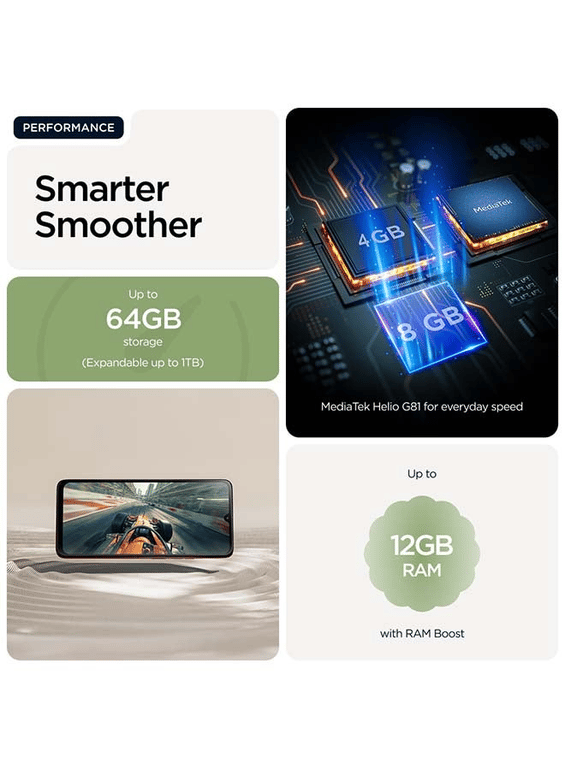 موتورولا G06 أخضر 128 جيجابايت ٤ رام 4G