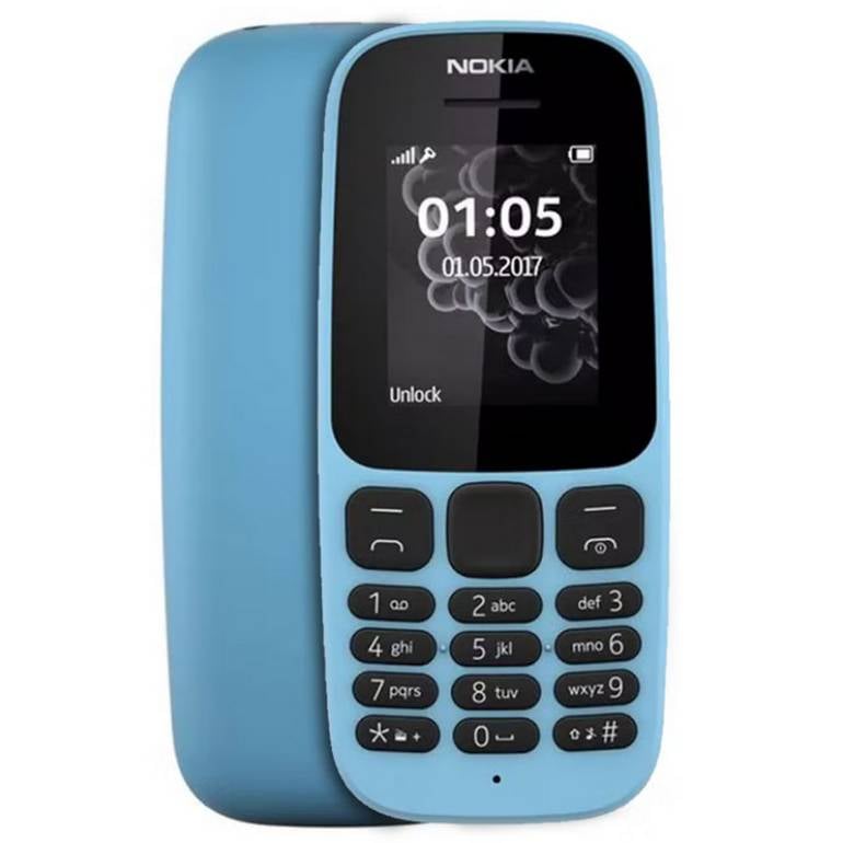 هاتف نوكيا 105 ثنائي الشريحة 2G أزرق