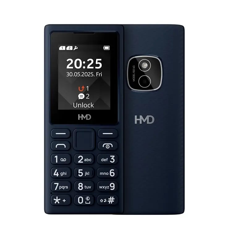 نوكيا HMD 102 4G يدعم شريحتين اتصال+كاميرا خلفية - كحلي