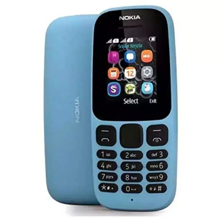 هاتف نوكيا 105 ثنائي الشريحة 2G أزرق