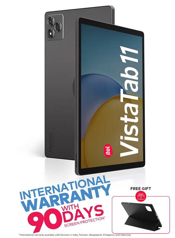 تابلت ITEL Vista Tab 11 ذاكرة 128 جيجا 4 رام رمادي 