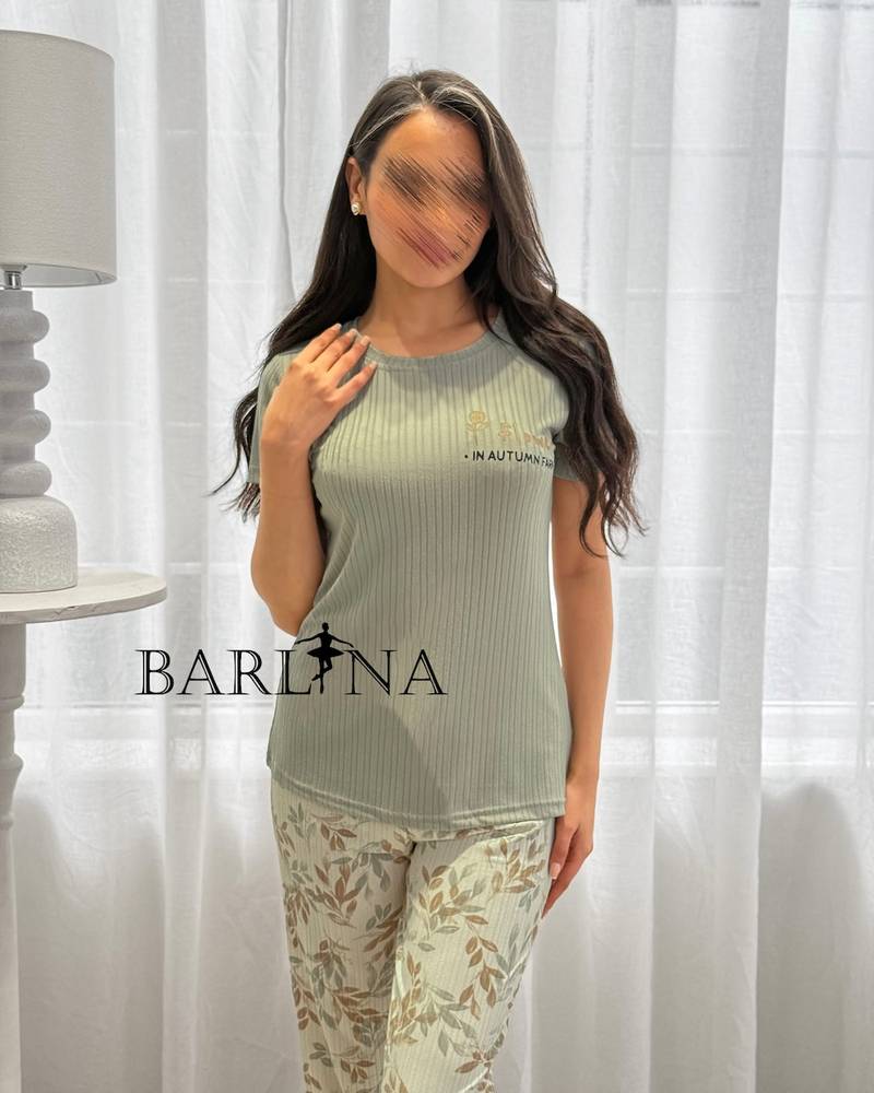 Soft pajamas with floral pants