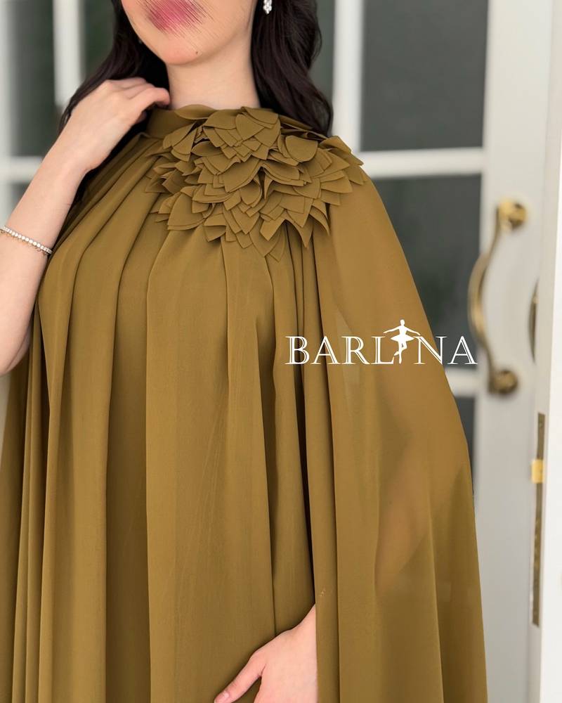 A long dress with a soft and flowing design