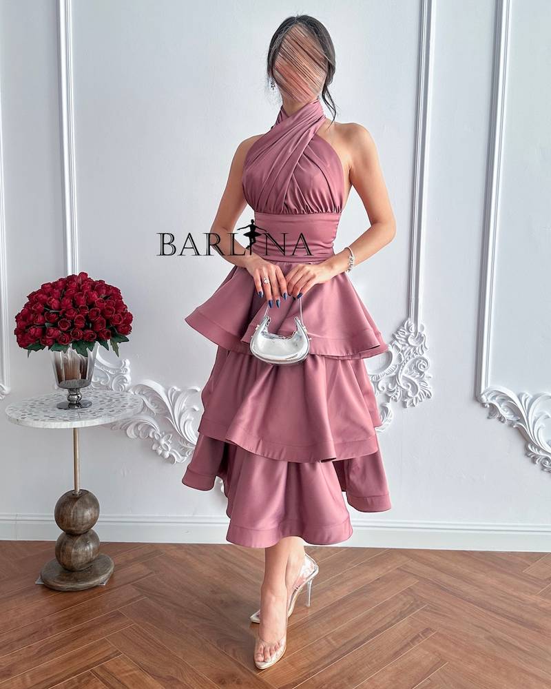 Floral Tiered Wrap Neck Dress