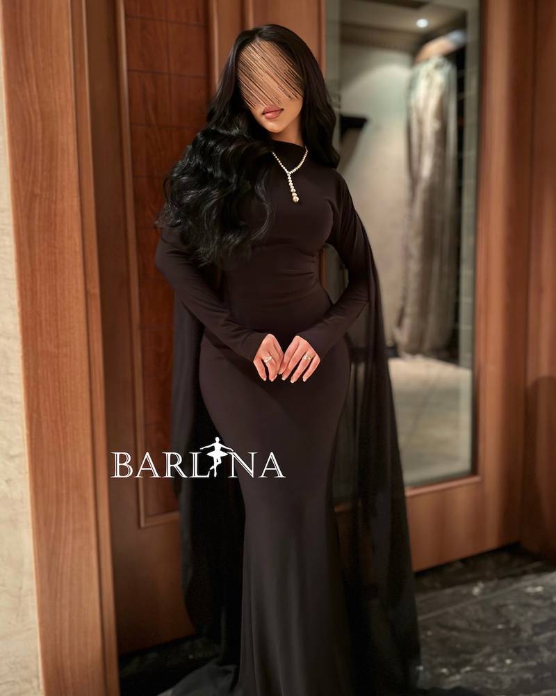 Black skinny dress with long sleeves