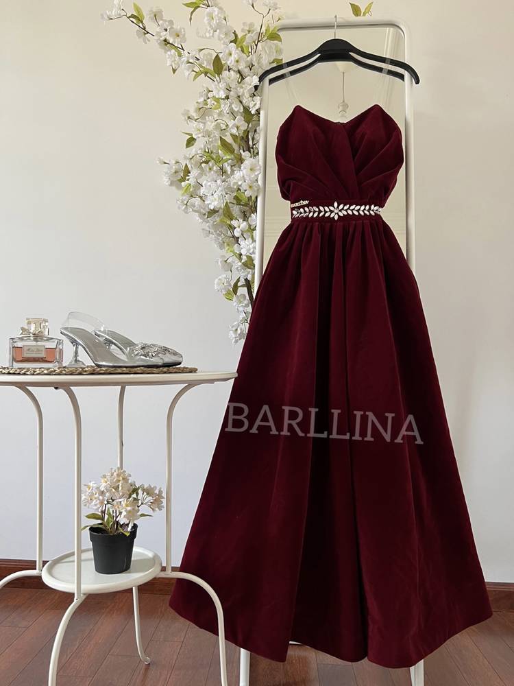 Crystal embroidered dress