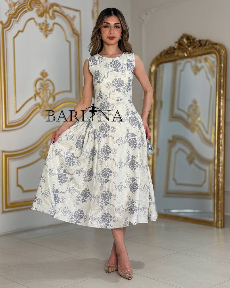 Off white lace dress with an elegant design