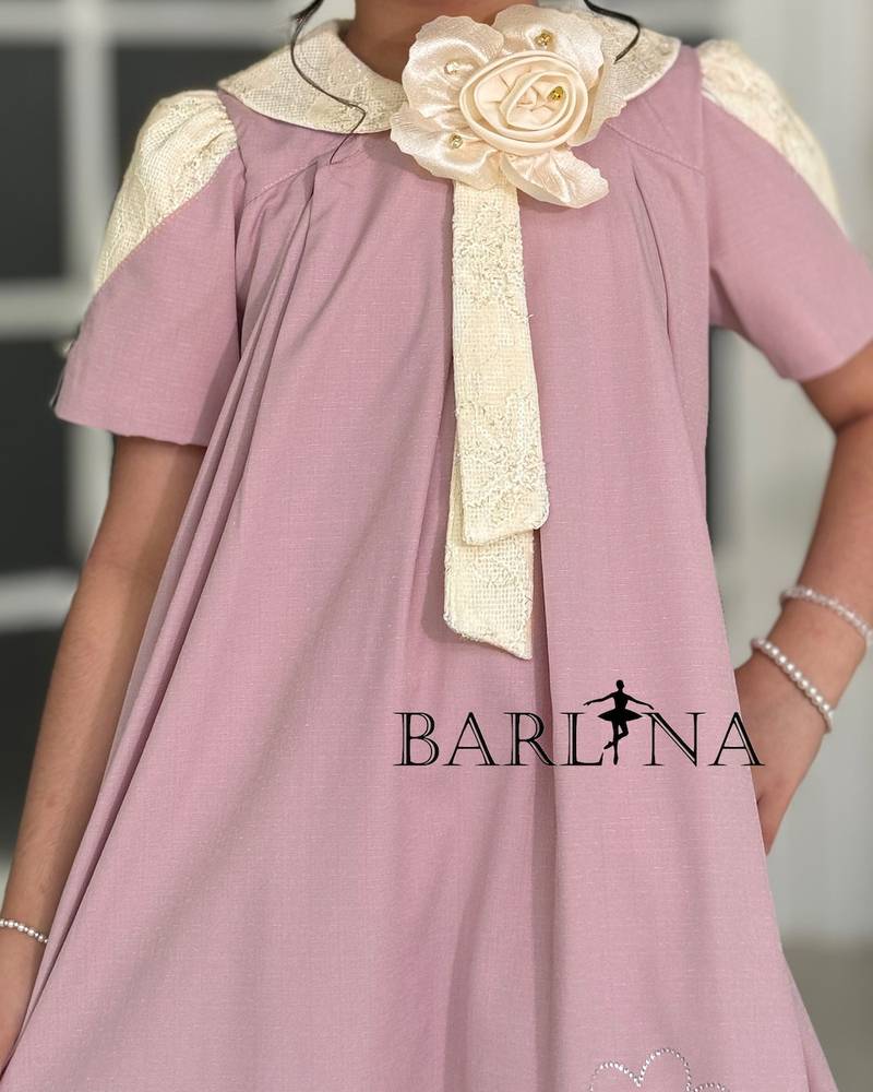 Soft girl's dress in light purple
