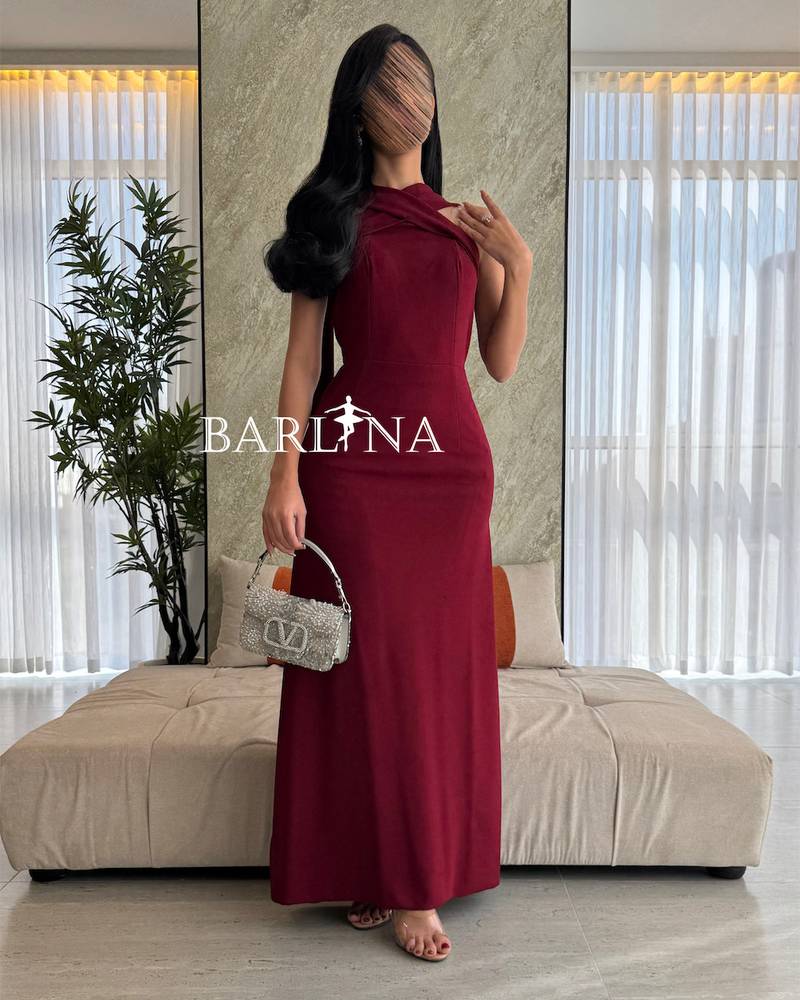 Burgundy Off Shoulder Dress