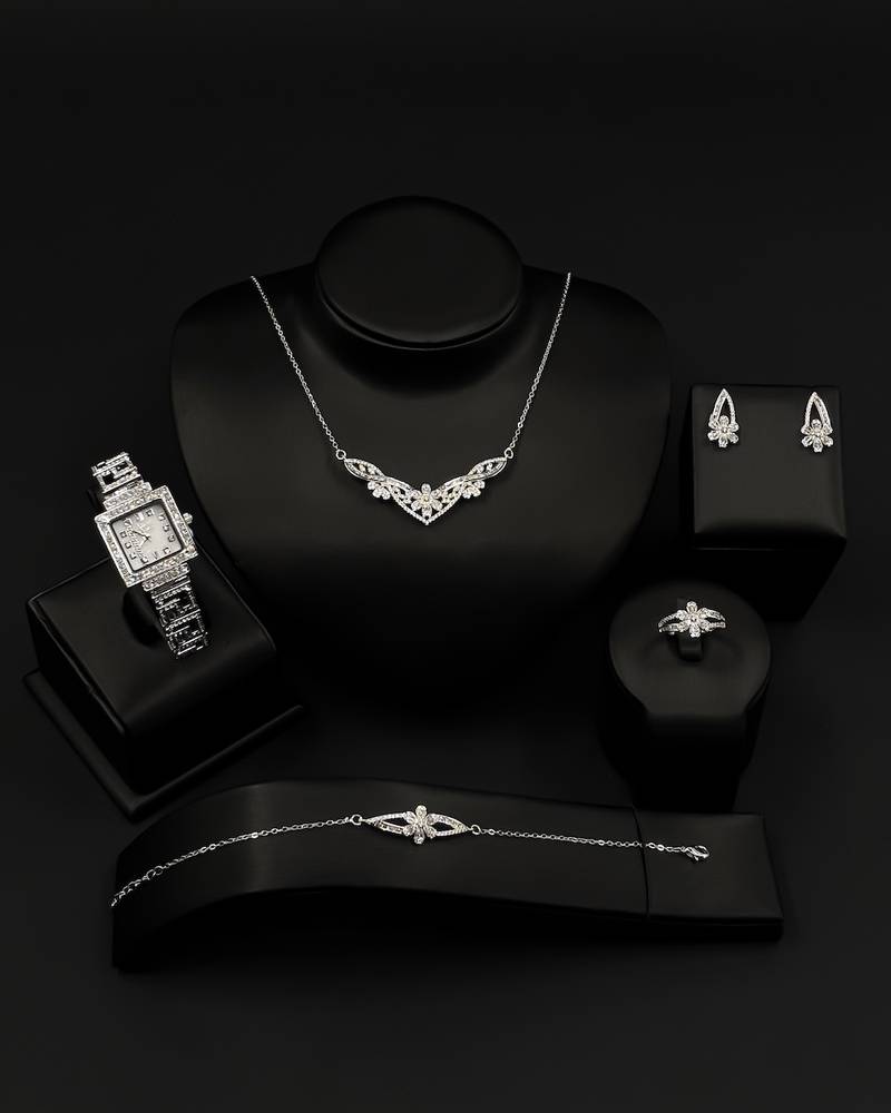 Complete accessory set with wing motifs