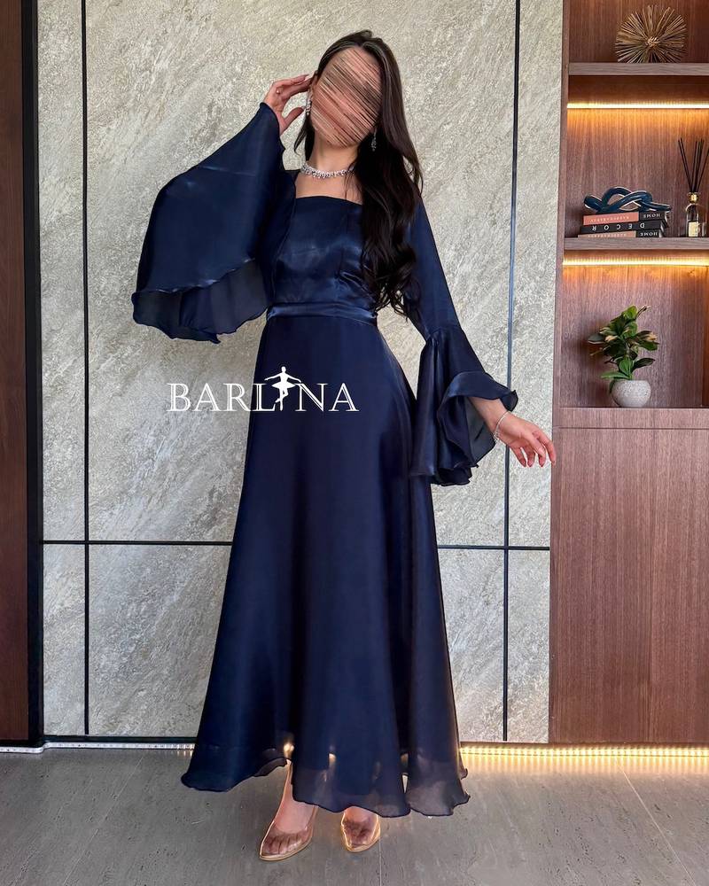 chinese dress ladies DerightFS Navy Blue African Print Maxi Dress with Gold Embellished Nec main image 0