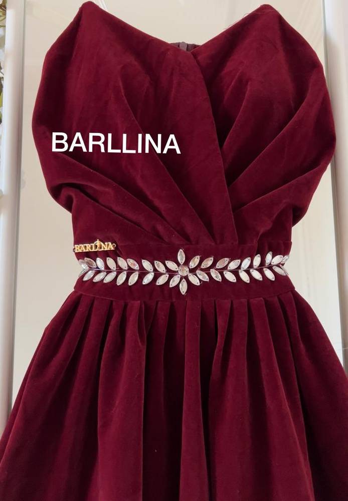 Crystal embroidered dress