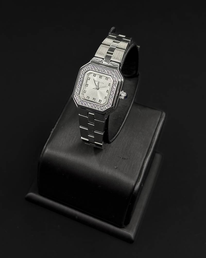 Elegant women's watch with a classic square design