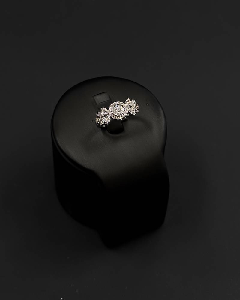 A delicately designed accessory set with a jeweled watch.