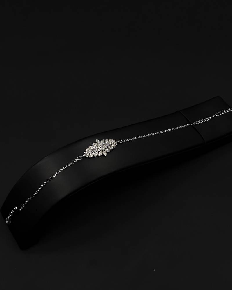 A matching accessory set with a sophisticated shine