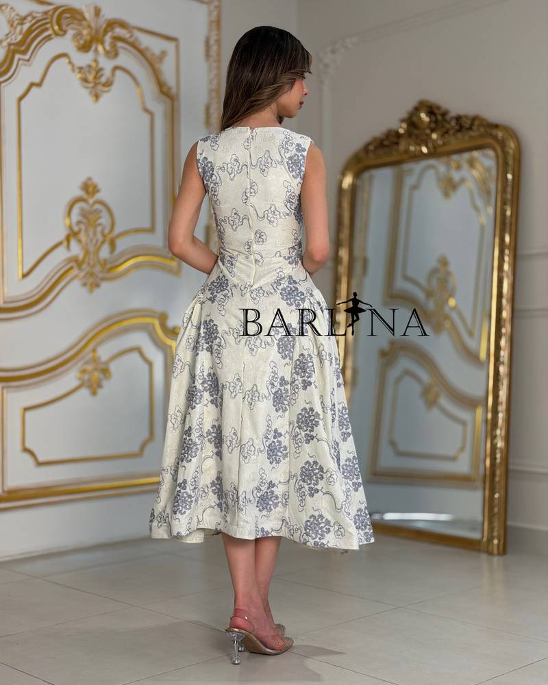 Off white lace dress with an elegant design