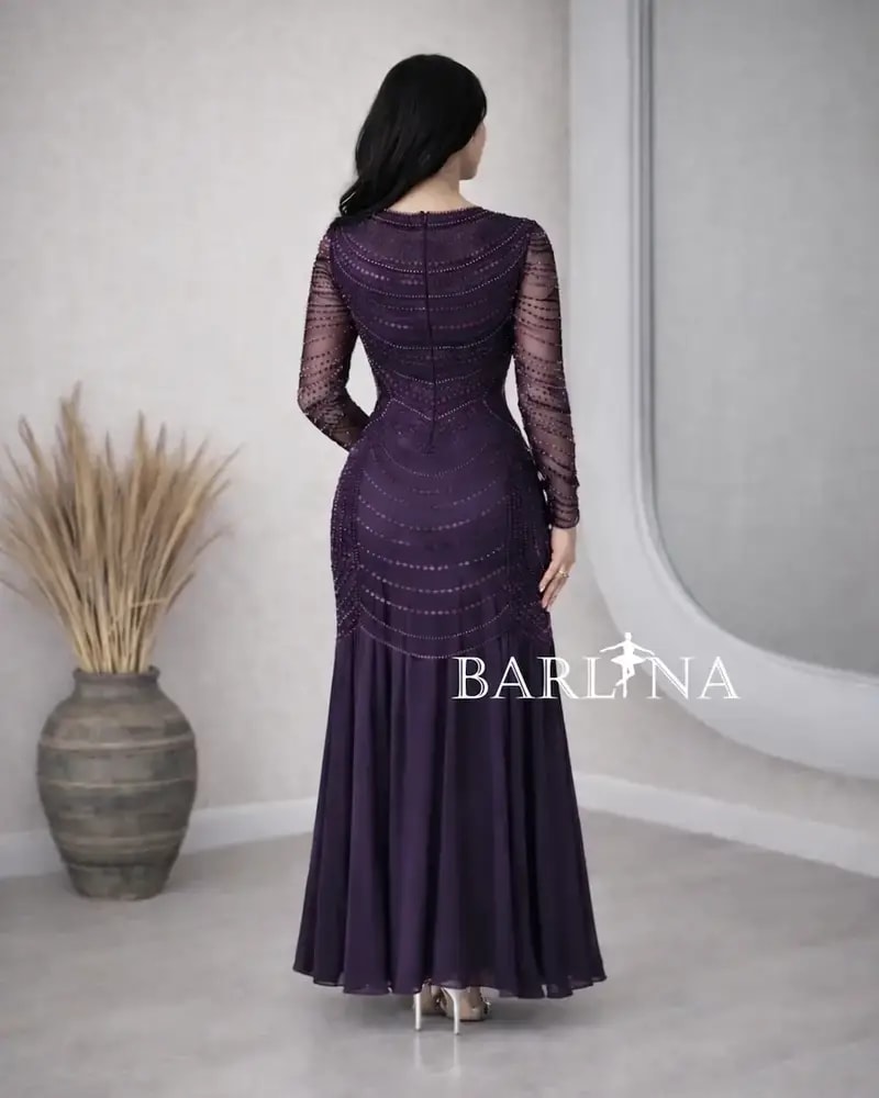 Elegant embroidered occasion dress